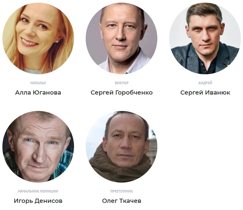 Сериал Наказание без преступления Актеры и роли