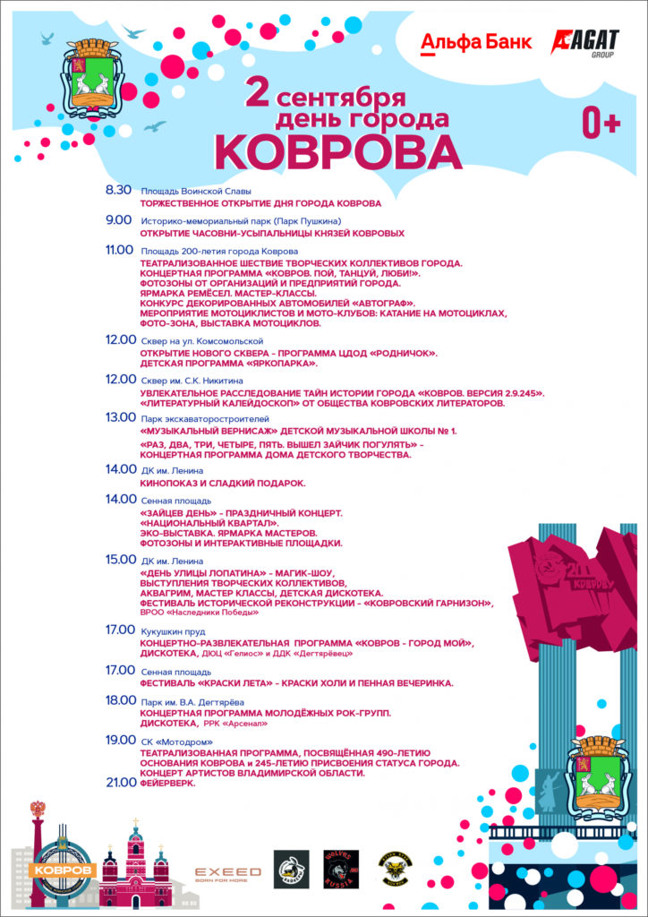 Ковров 2023 программа на День города