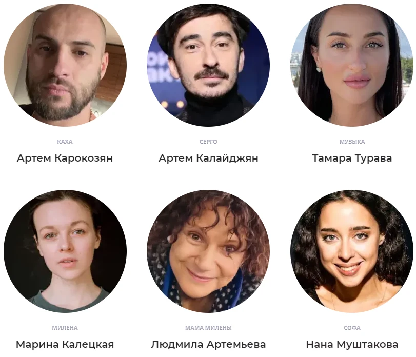 Непосредственно Каха. Актеры и роли