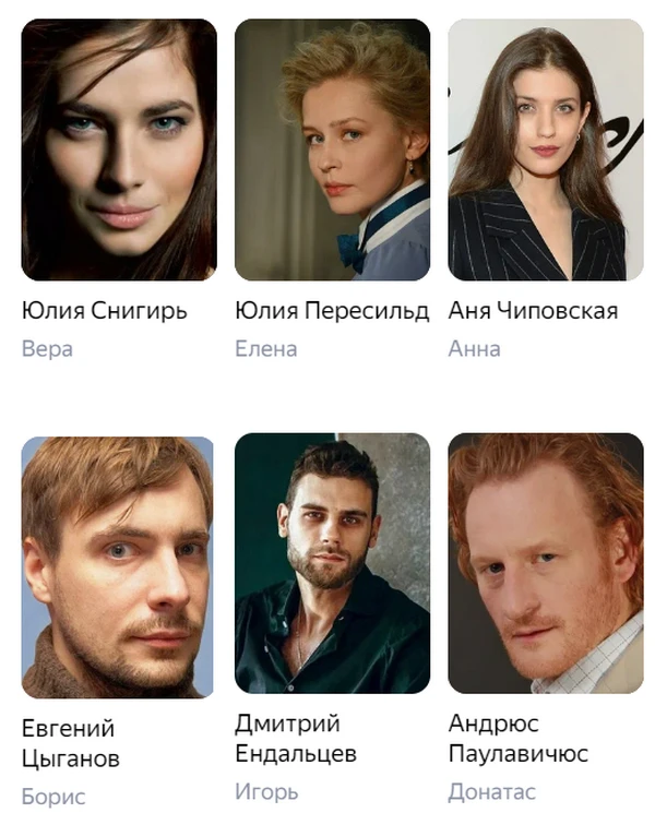 Актеры и роли фильма Конец сезона